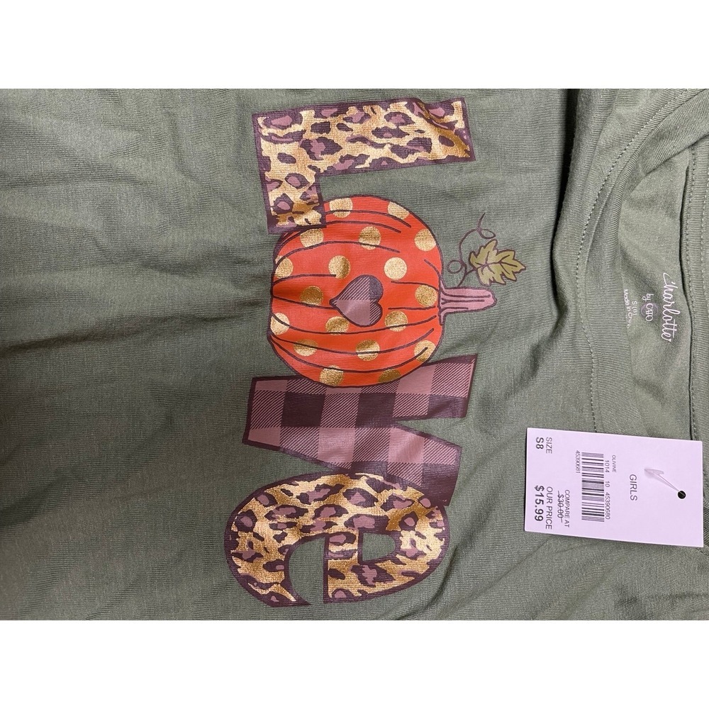Girl's Fall long sleeve shirt. Cato "Charlotte". Size 8 NWT - Picture 2 of 4